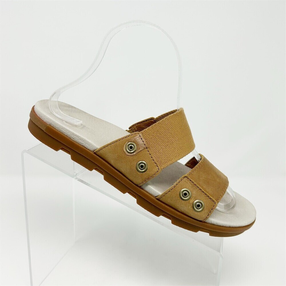 SOREL Torpeda Slide II Womens Slide Sandals Camel Brown Lug Sole Slip On Size 9